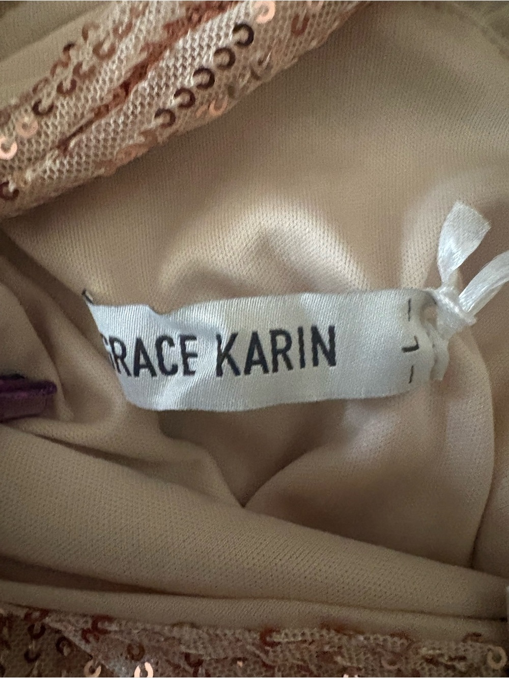 Grace Karin sparkly tank top size L - Picture 4 of 4